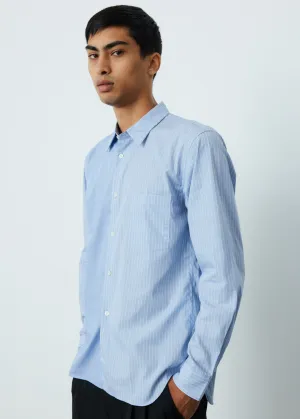Broad Stripe Chambray Back Panel Shirt