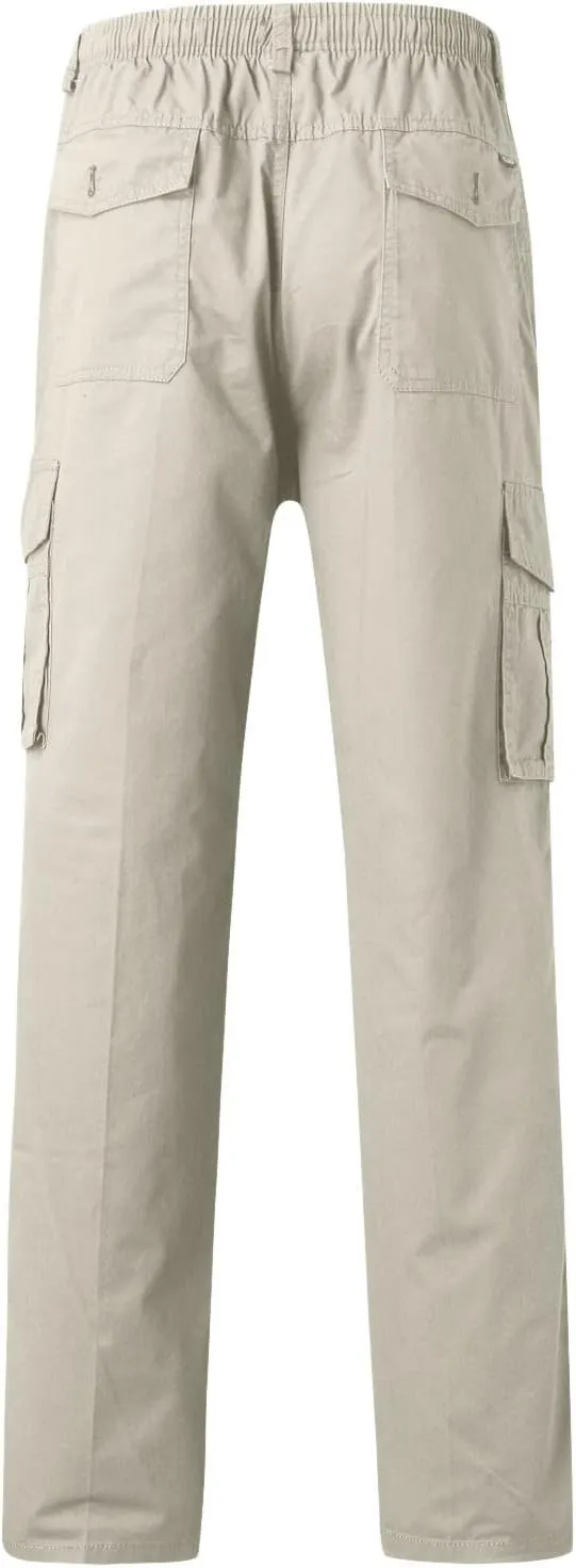 Cargo Pants for Men,Mens Pants Cargo Joggers Fleece Slim Fit Sweatpants Casual Pant Chino Trousers with Pockets