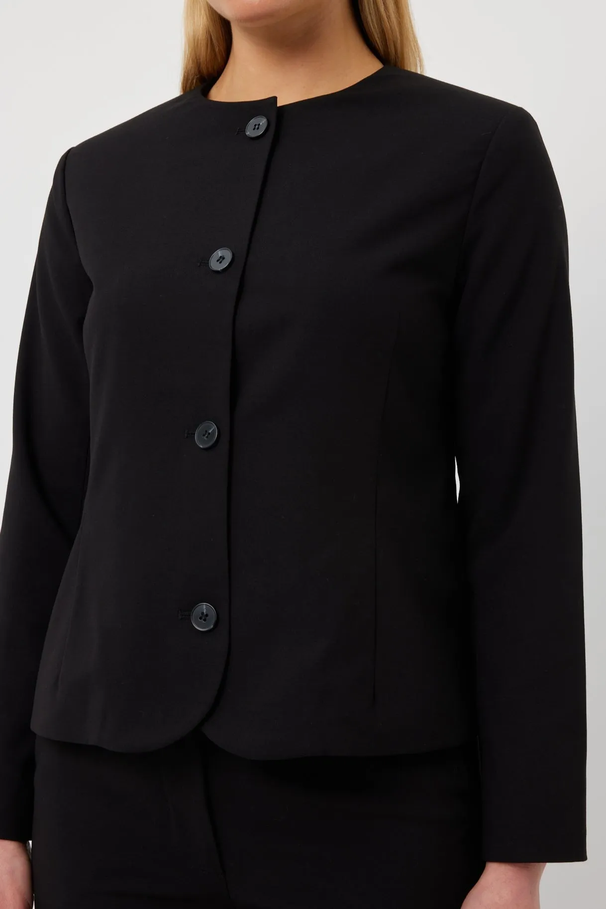 Cleo Jacket | Black Suiting