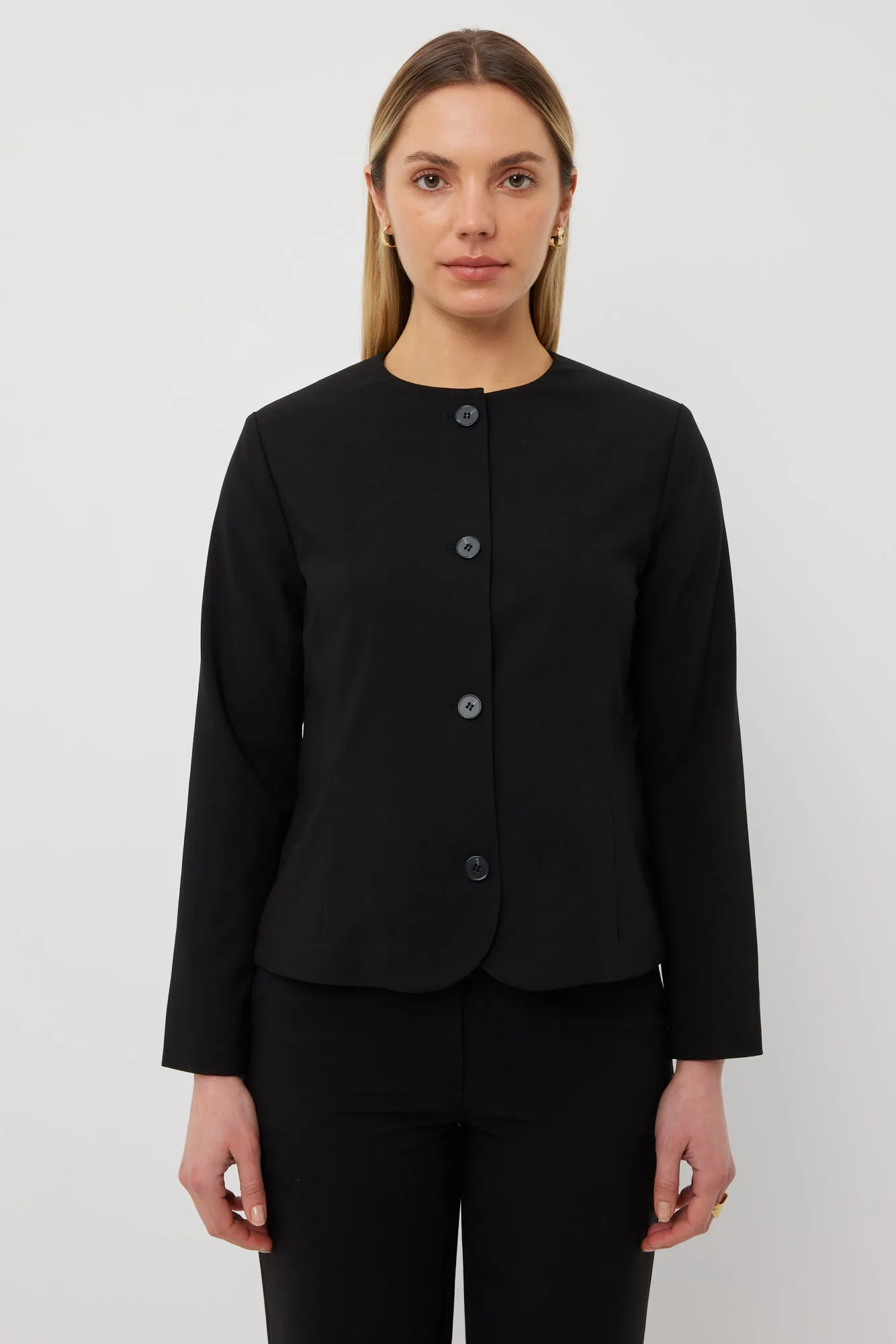 Cleo Jacket | Black Suiting