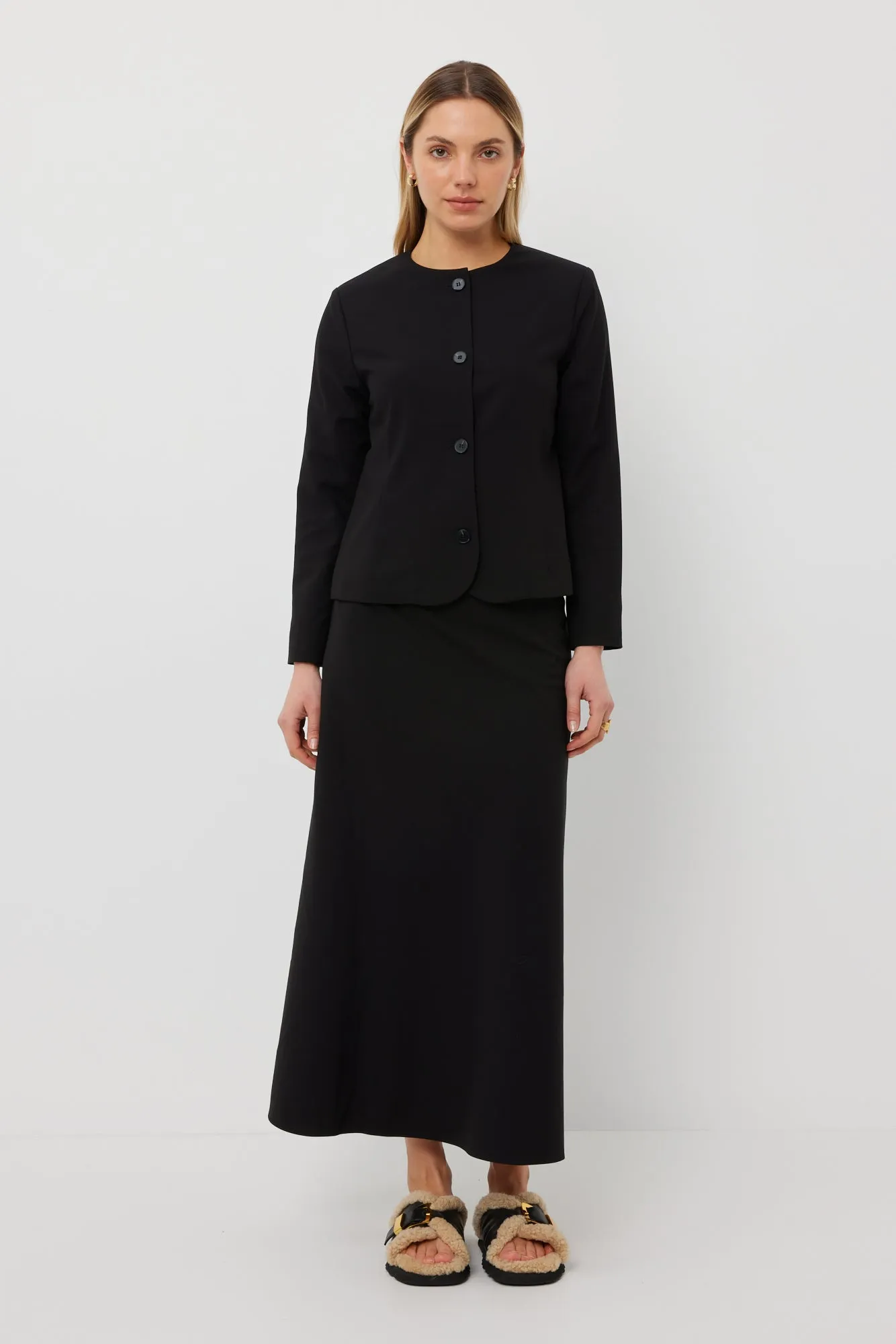 Cleo Jacket | Black Suiting