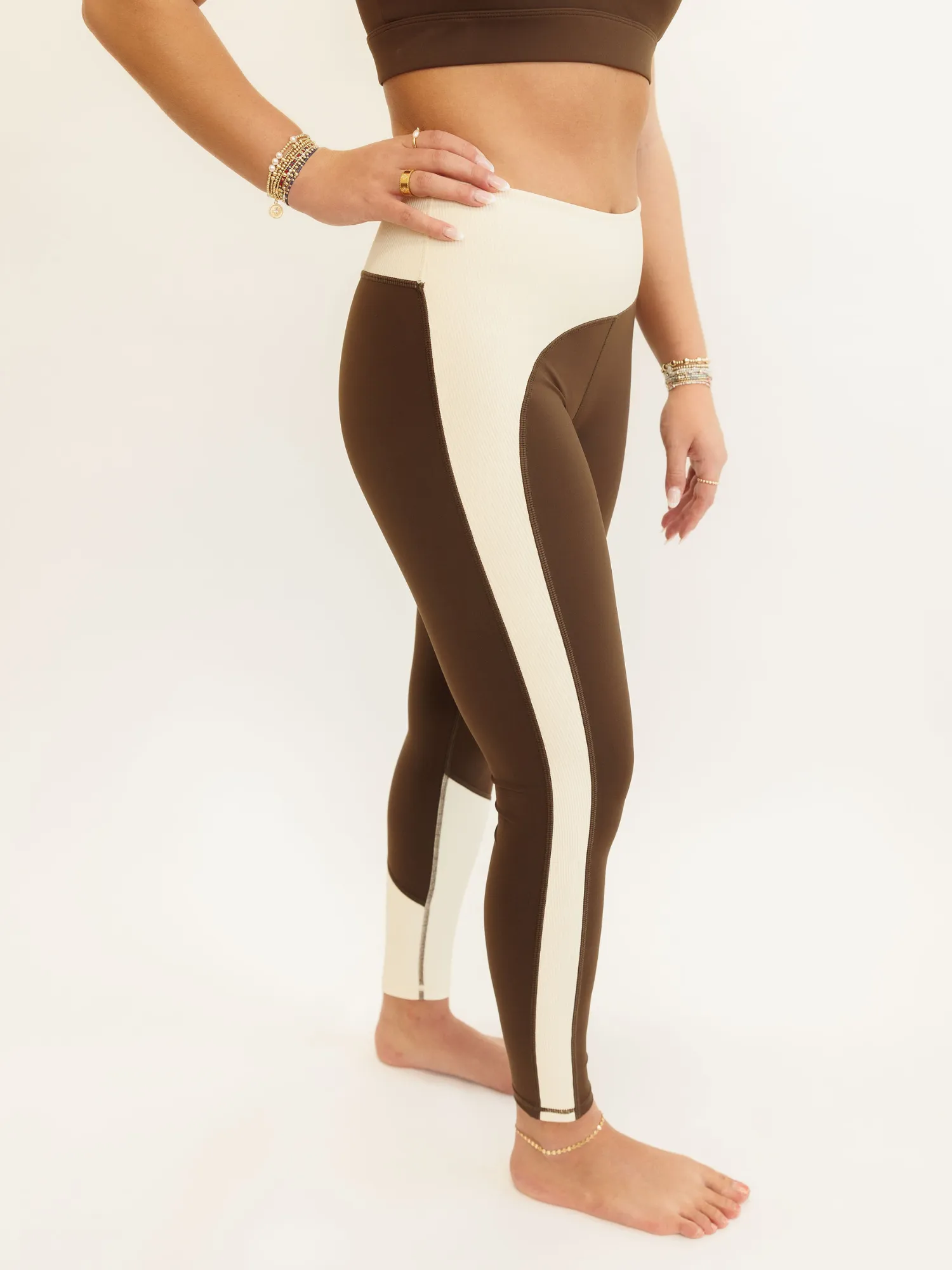 Coffee and Cream "Ariel" Nautical High Rise Leggings