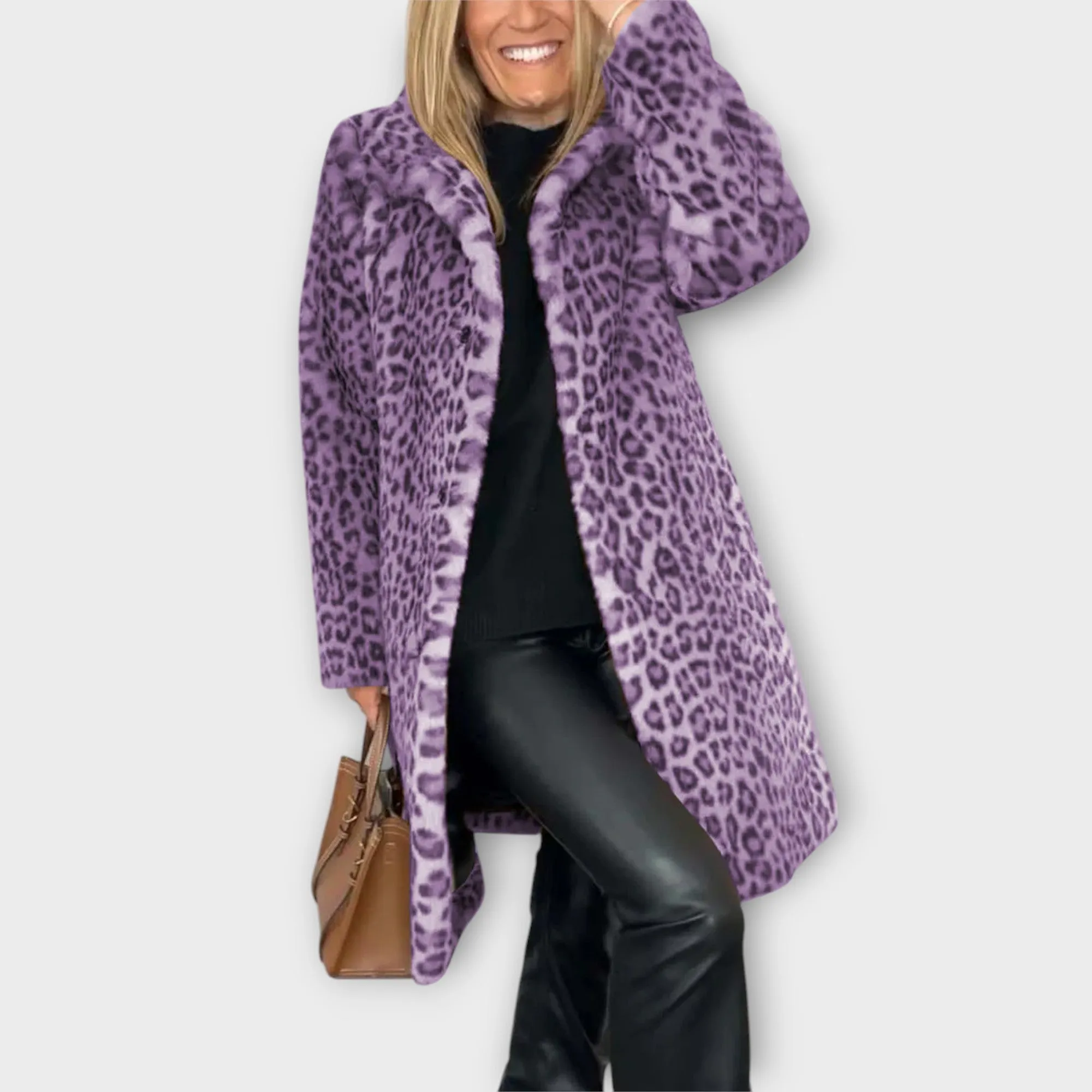 Daisy Leopard Print Coat