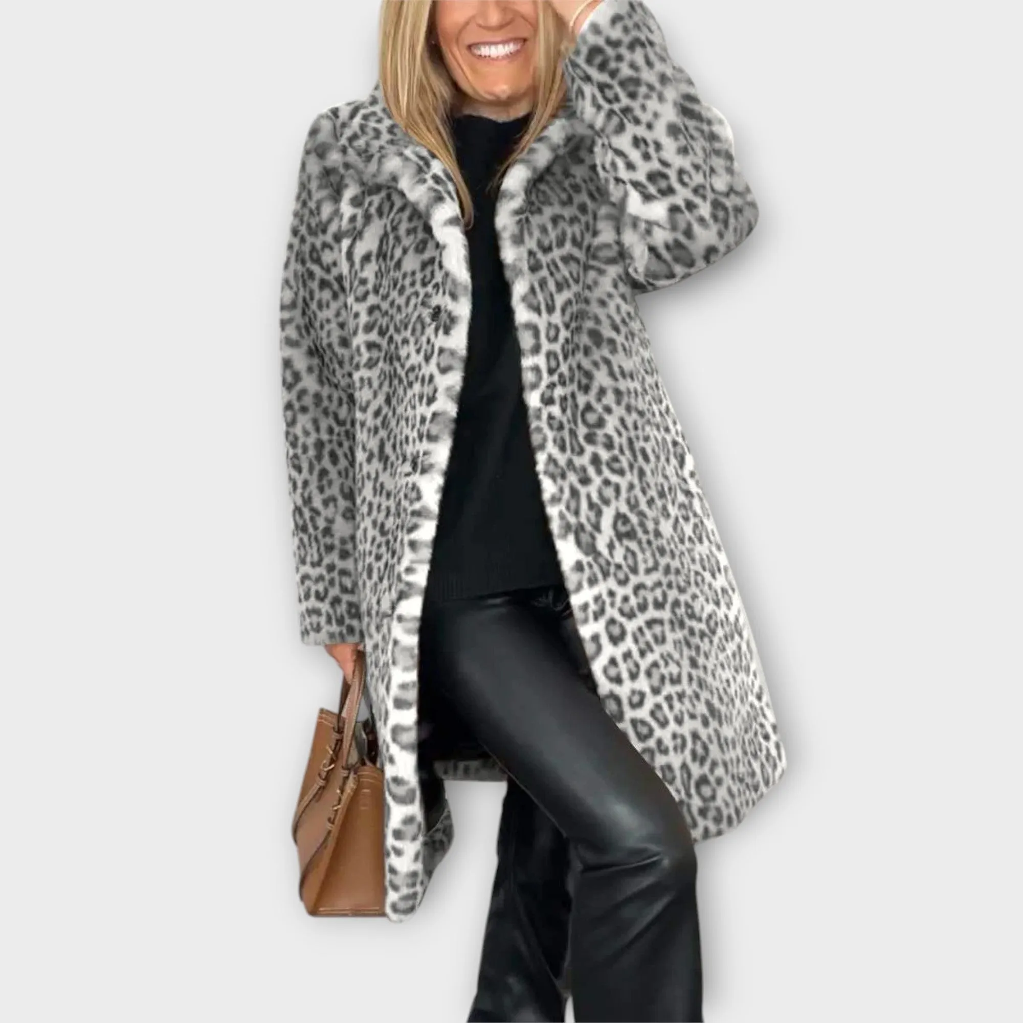 Daisy Leopard Print Coat