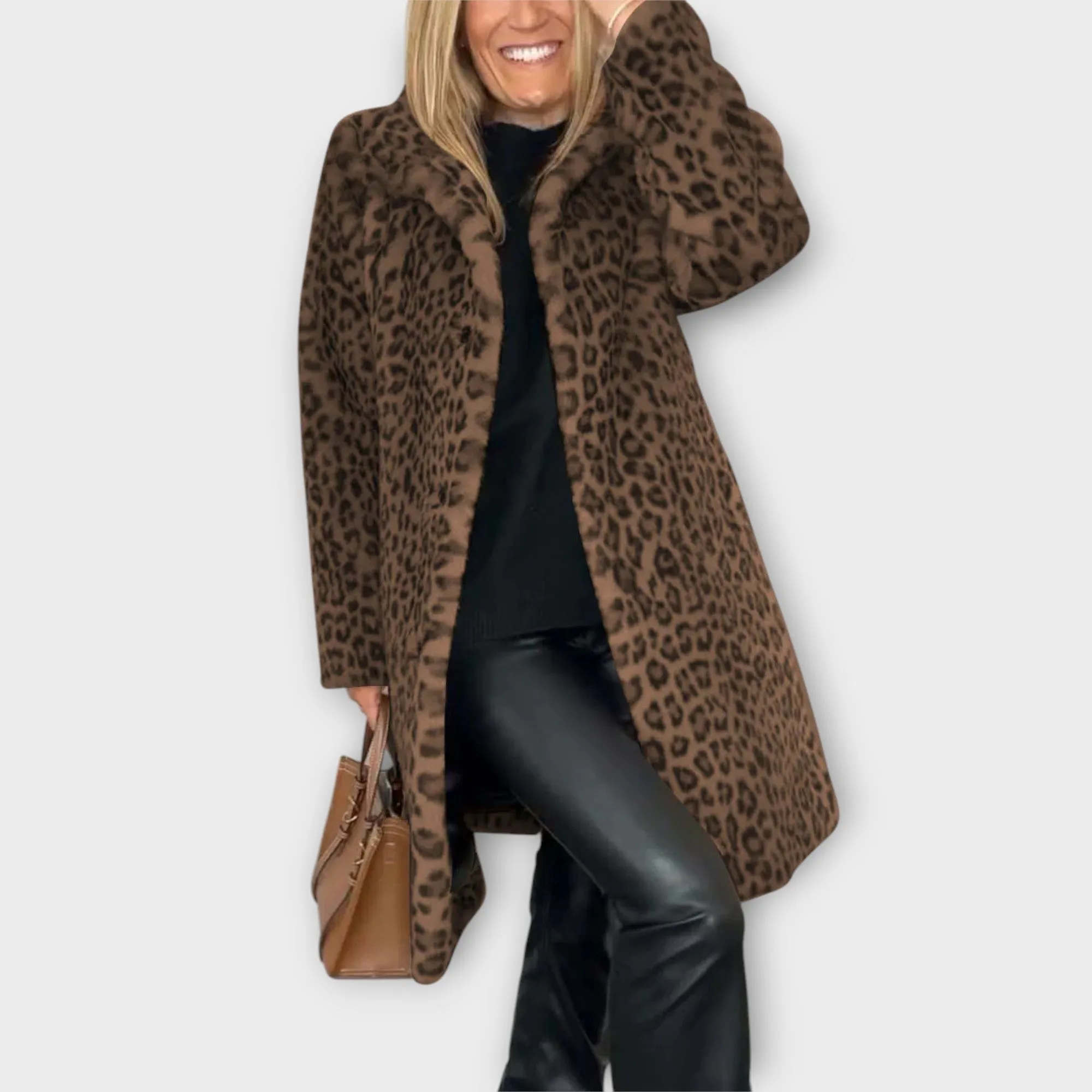 Daisy Leopard Print Coat
