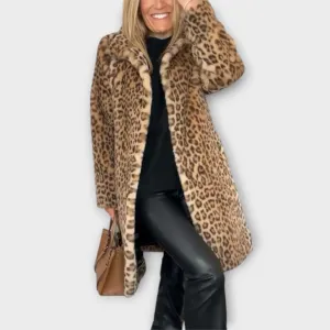 Daisy Leopard Print Coat