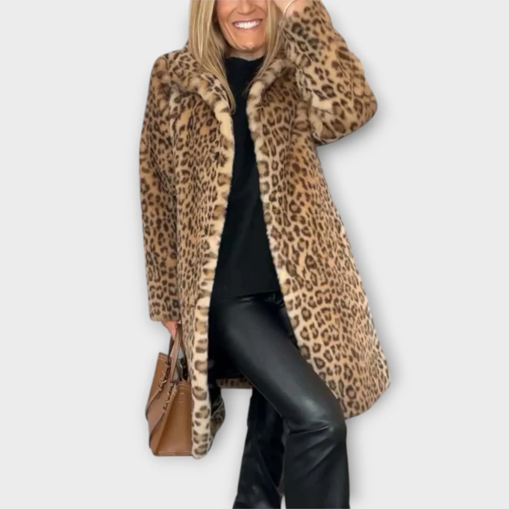 Daisy Leopard Print Coat