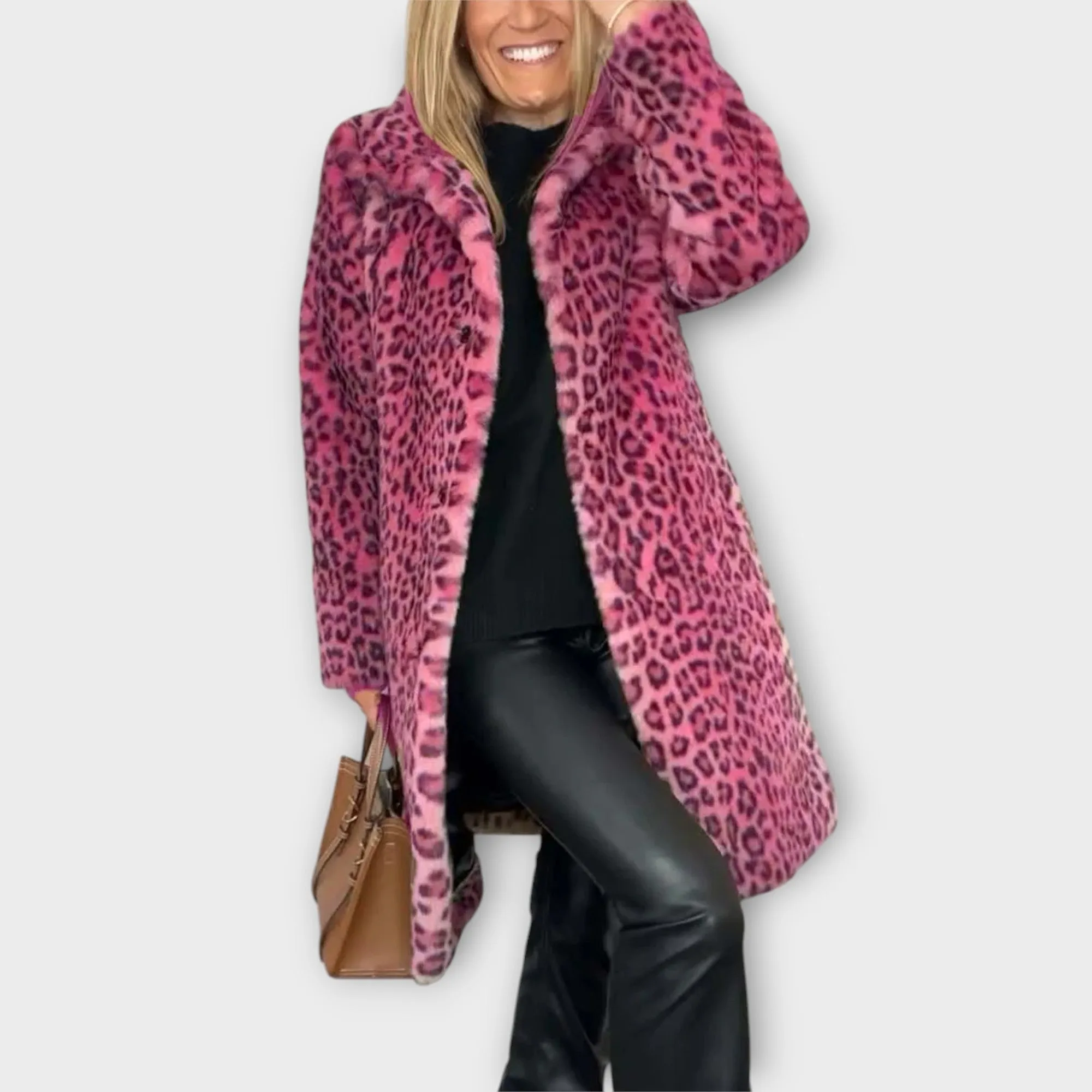 Daisy Leopard Print Coat