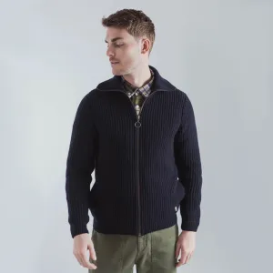 Heritage Ribbed Cardigan (Navire)