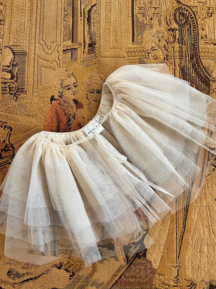 Ivory Tulle Capelet for Girls