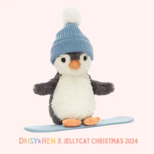 Jellycat Peanut Penguin Snowboarding Small