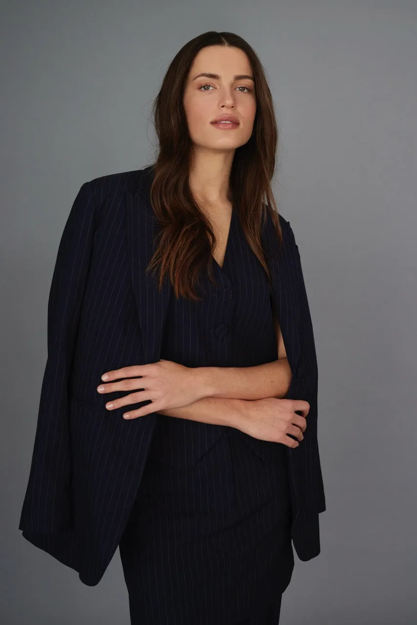 Paris Blazer | Baritone Stripe
