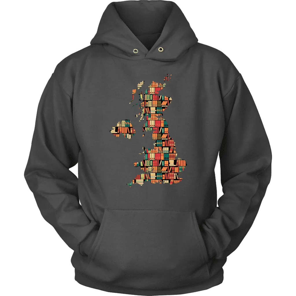 "UK Bookish Map" Hoodie