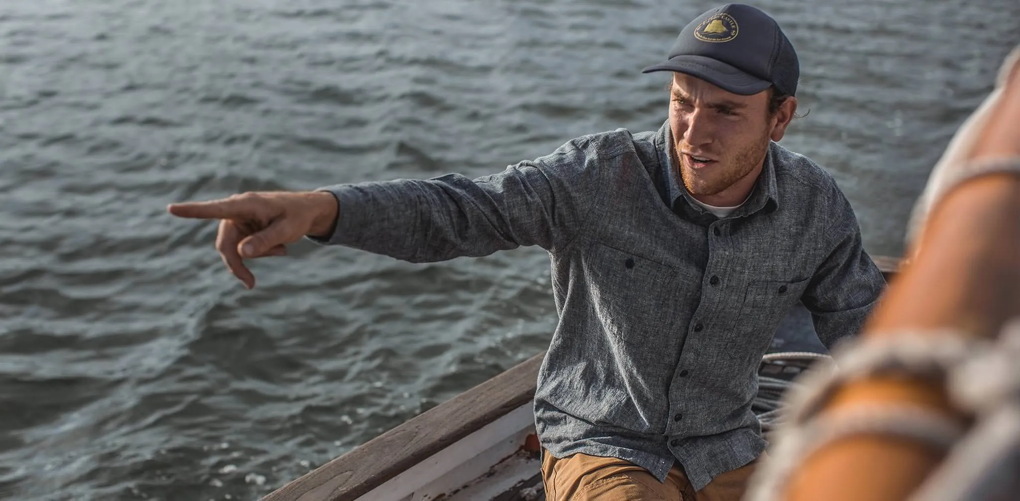 The California in Blue Hemp Chambray