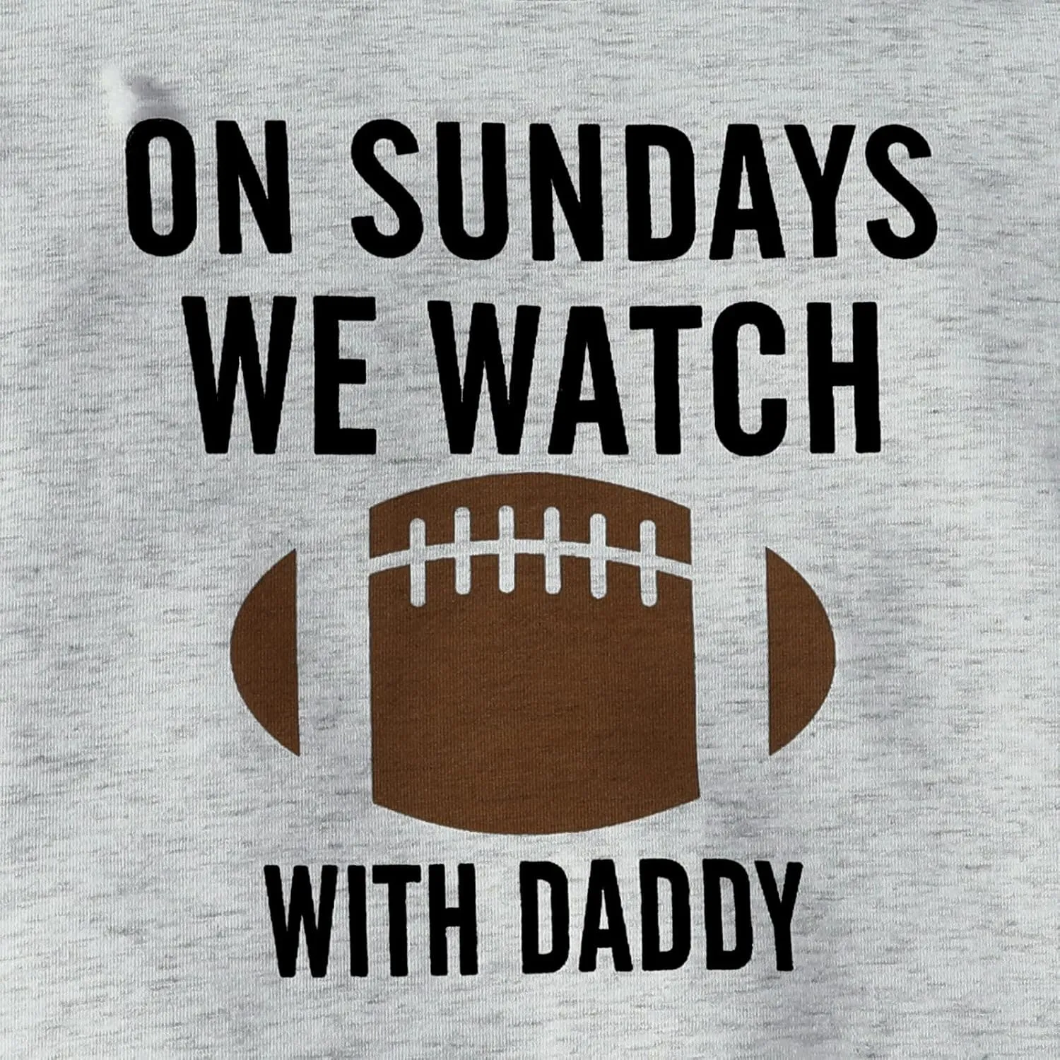 Toddler Kids Baby Boy Girl Sweatshirt On Sundays We Watch Football with Daddy Mommy Funny Sweatshirt Pullover Tops