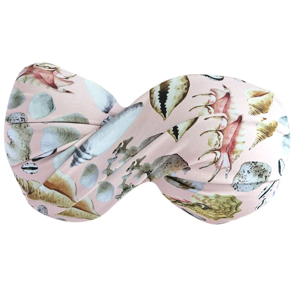 Triya Pink Seashell Bandeau Top