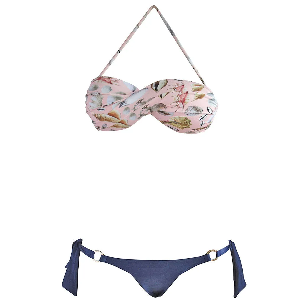 Triya Pink Seashell Bandeau Top