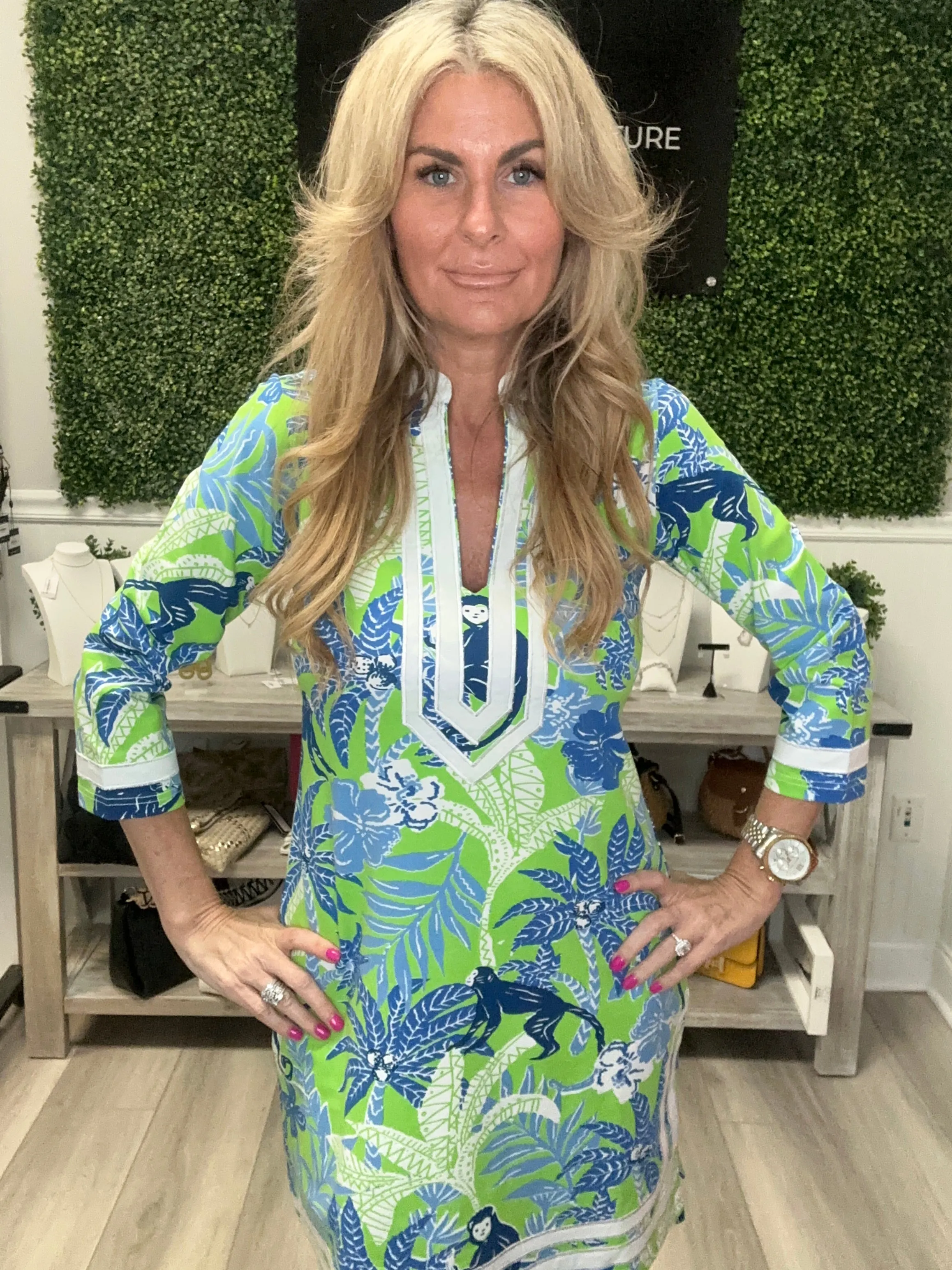 Tropical Monkey Dress