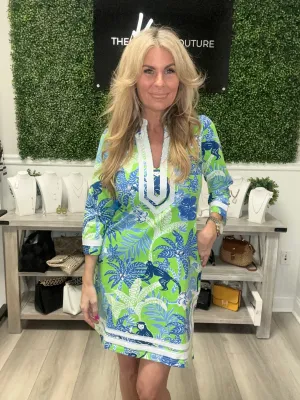 Tropical Monkey Dress