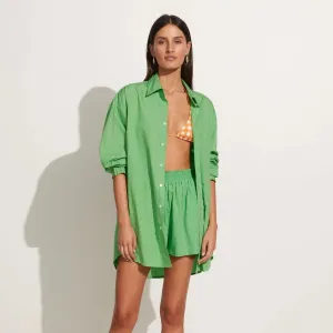 Vega Shirt Dress (Green)