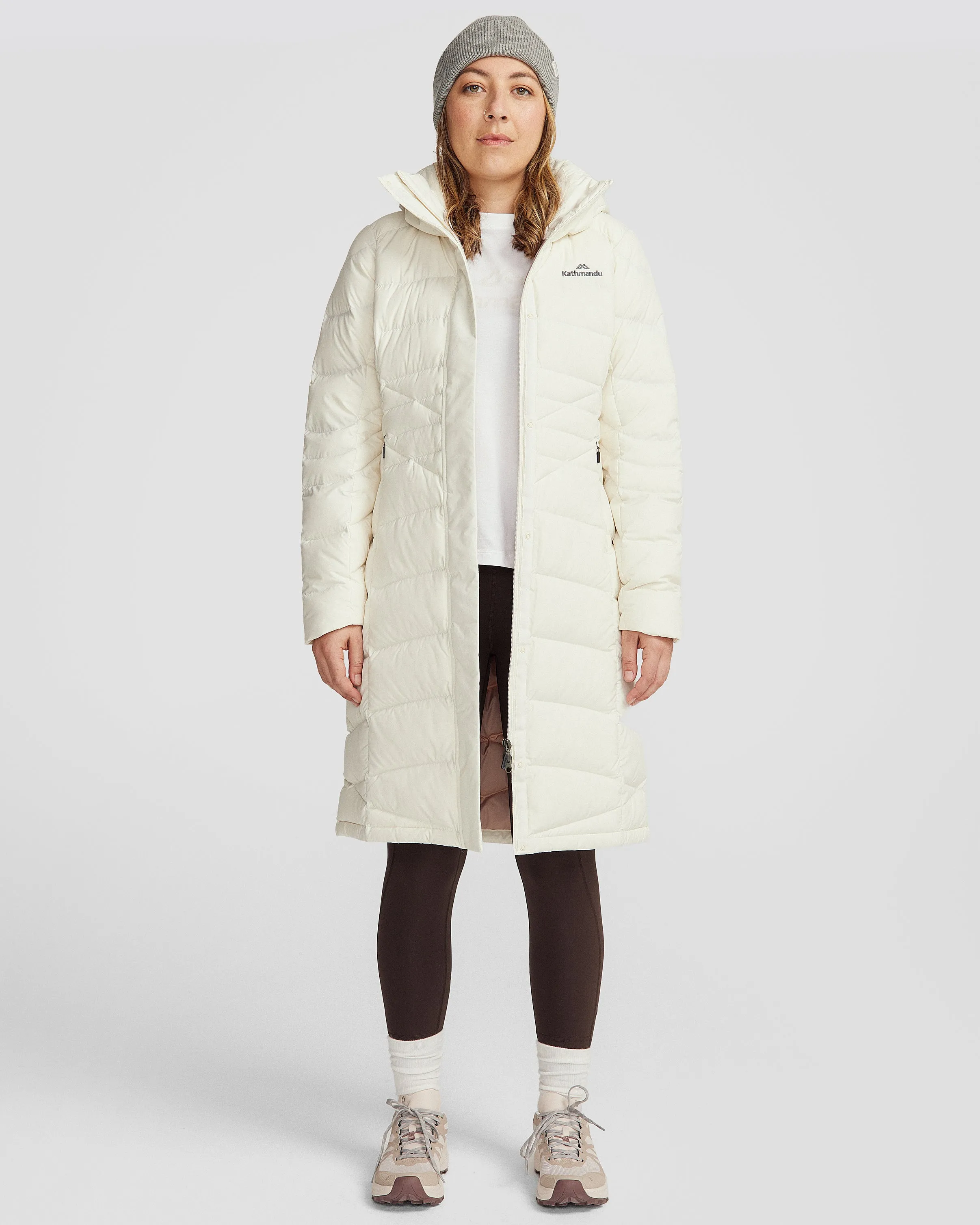 Women's Winterburn Longline Down Coat v2 - Natural